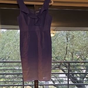 ANTONIO MELANI Purple Ruffle Mini Dress